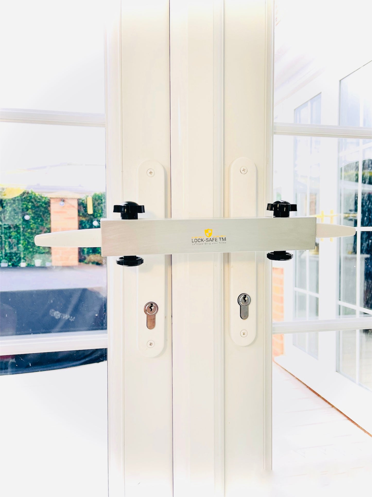 PRO. Design - Patio Door Security Lock - Raw Brushed Alloy Silver