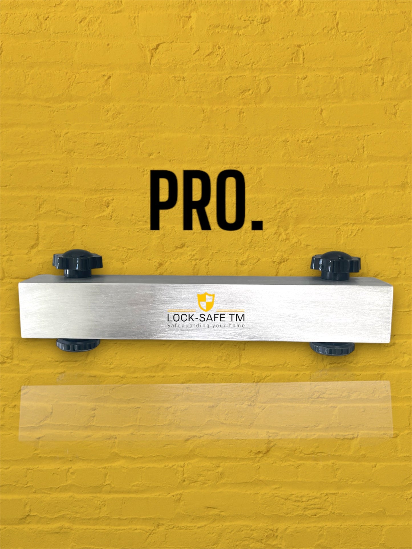 PRO. Design - Patio Door Security Lock - Raw Brushed Alloy Silver