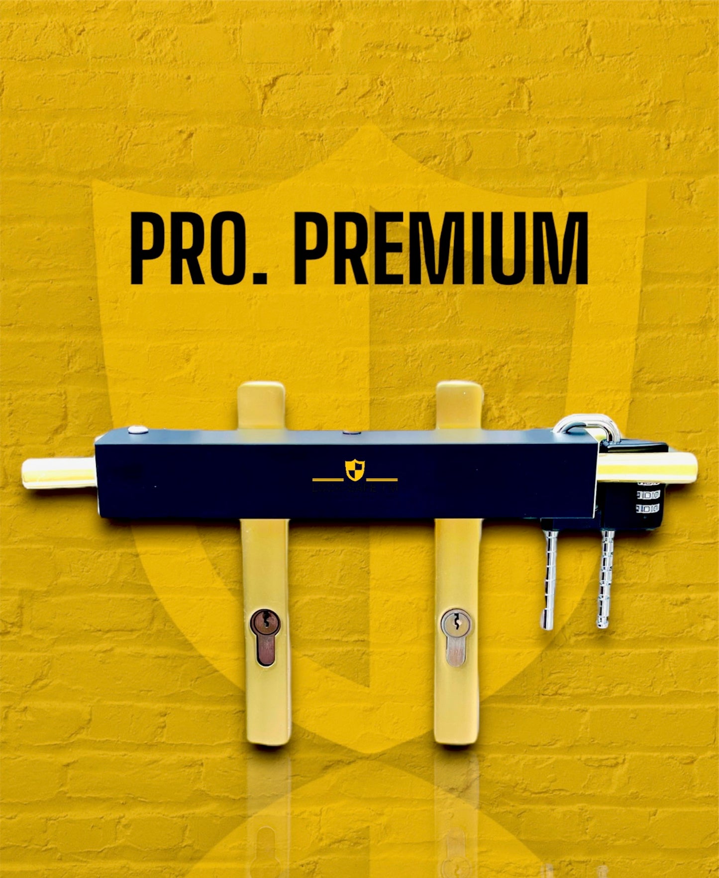 PRO. Premium Design - Patio Door Security Lock - Matte Black