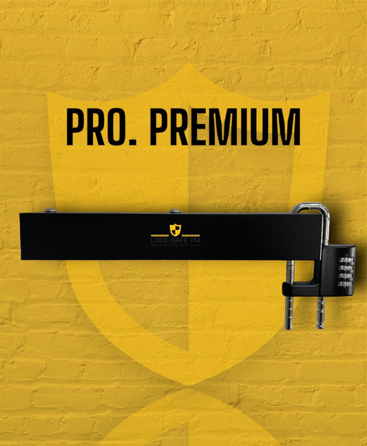 PRO. Premium Design - Patio Door Security Lock - Matte Black