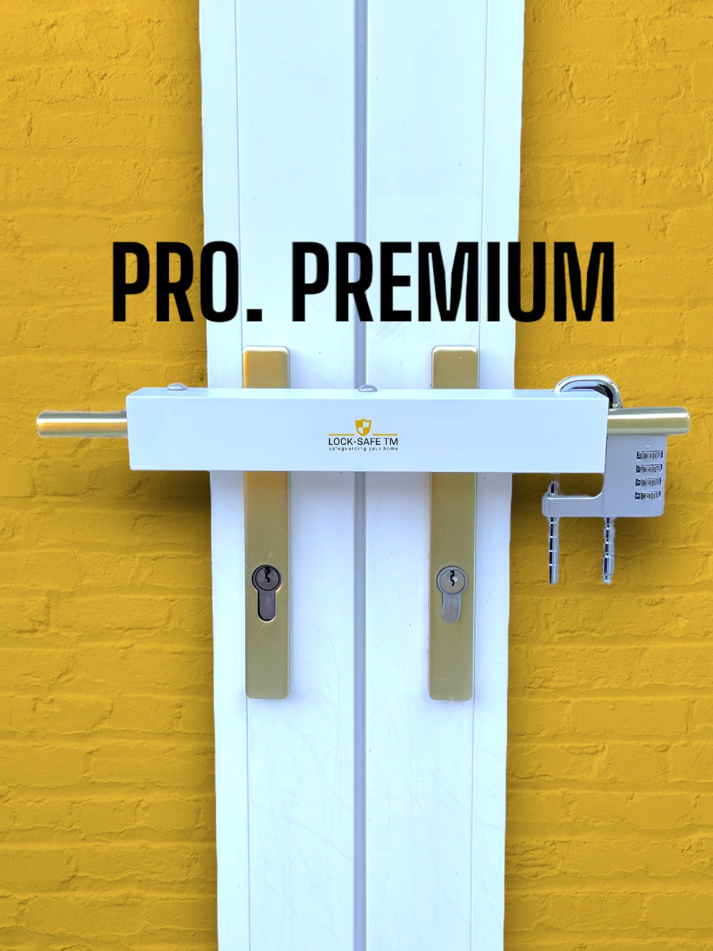 PRO. Premium Design - Patio Door Security Lock - Matt White