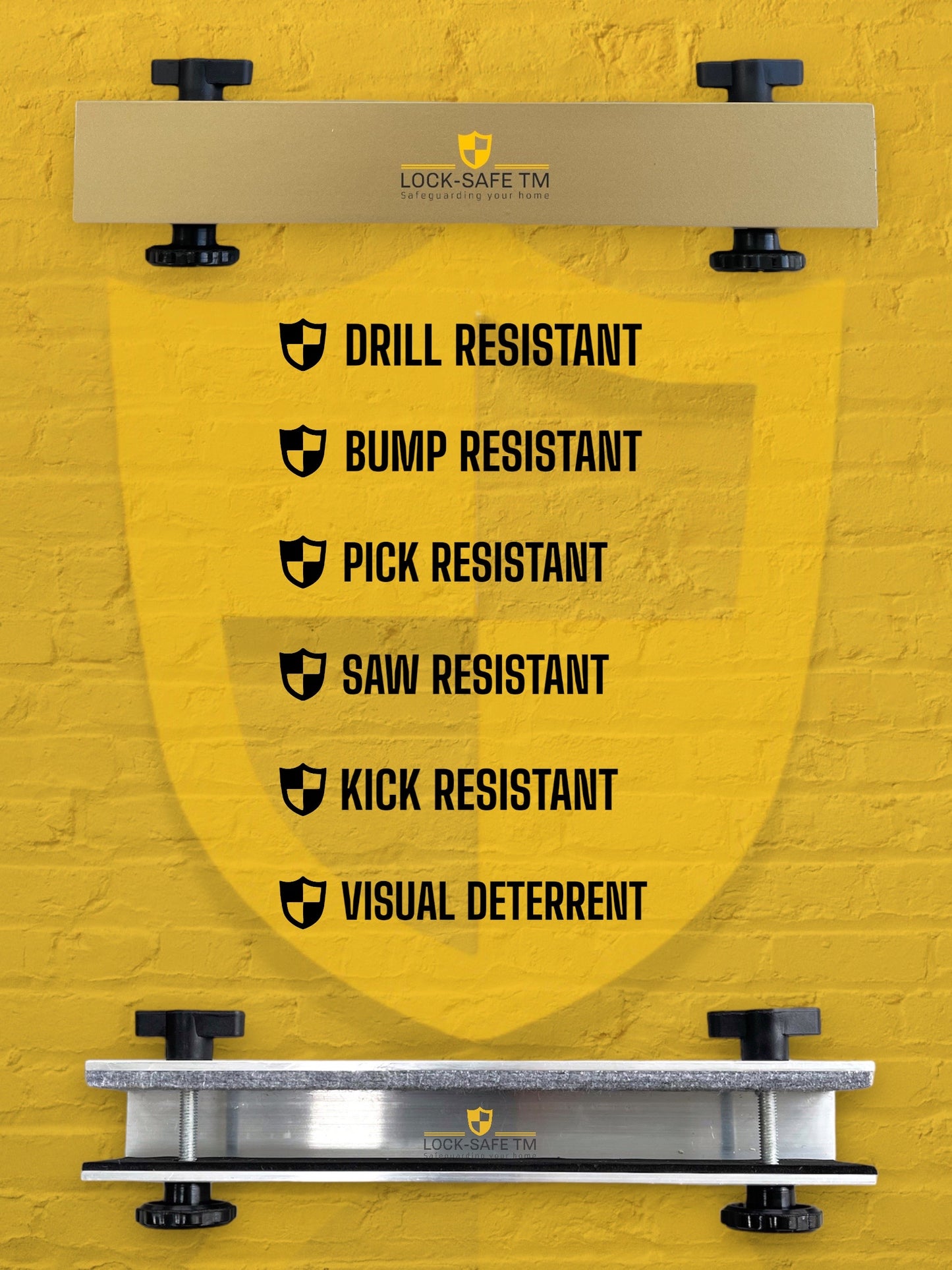 PRO. Design - Patio Door Security Lock - Matt Gold